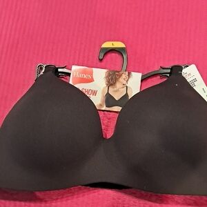 Hanes Women's Seamless Black Bra